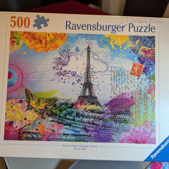 Ravensburger 500 piece puzzles both missing a piece - Picture 3 of 4